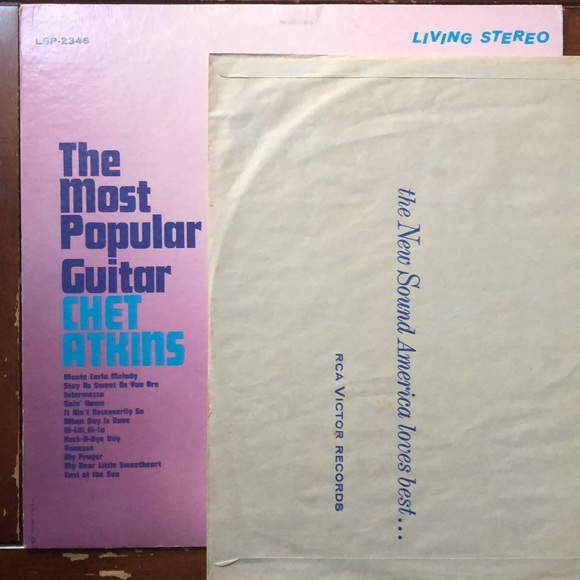 Chet Atkins The Most Popular Guitar Vinyl Lp '61 - Picture 7 of 7